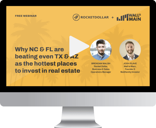 Why NC & FL Are Beating TX & AZ as the Hottest Places to Invest in Real Estate | Wall to Main Webinar