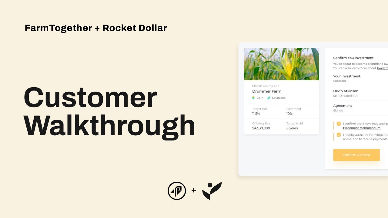 FarmTogether x Rocket Dollar: Customer Walkthrough